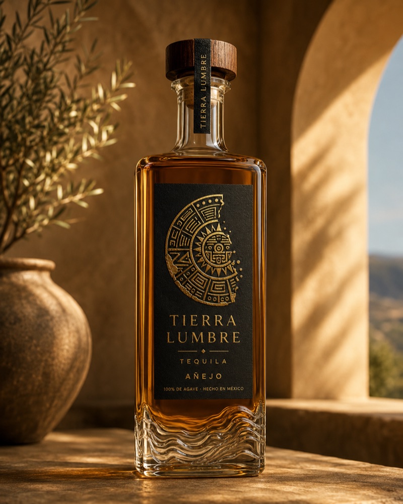 Tierra Lumbre Añejo tequila bottle