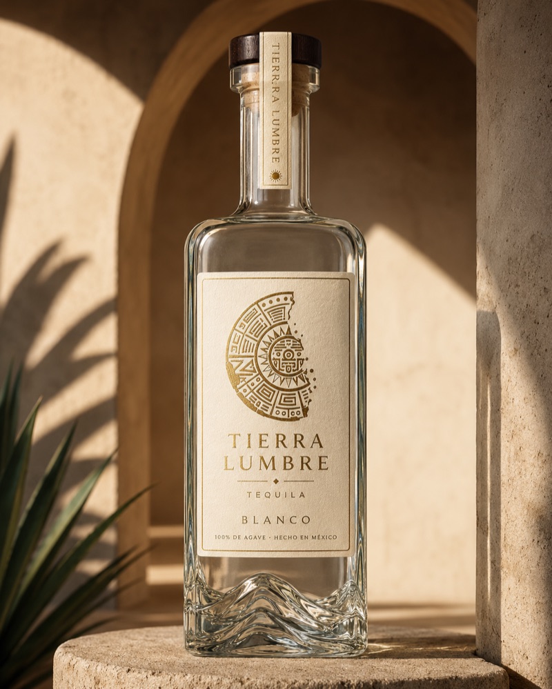 Tierra Lumbre Blanco tequila bottle