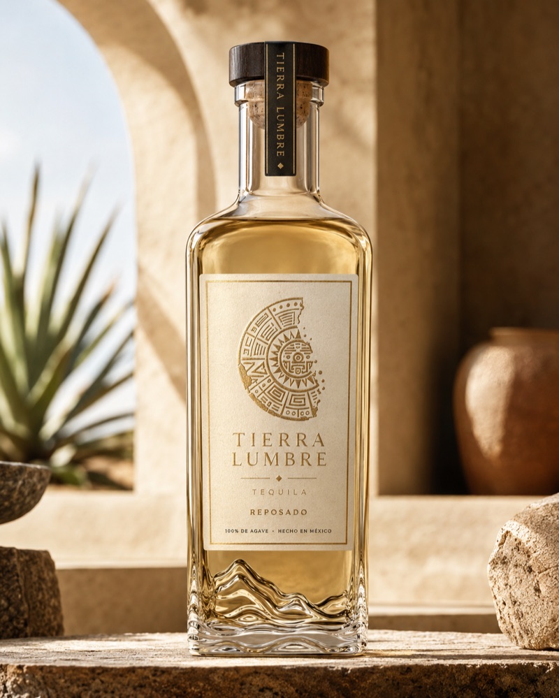Tierra Lumbre Reposado tequila bottle